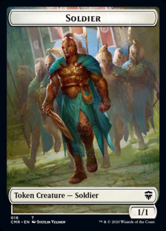 Cat // Soldier Token [Commander Legends Tokens] (TCMR 15 // 16)