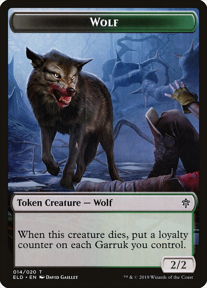 Wolf [Throne of Eldraine Tokens] (TELD 14)