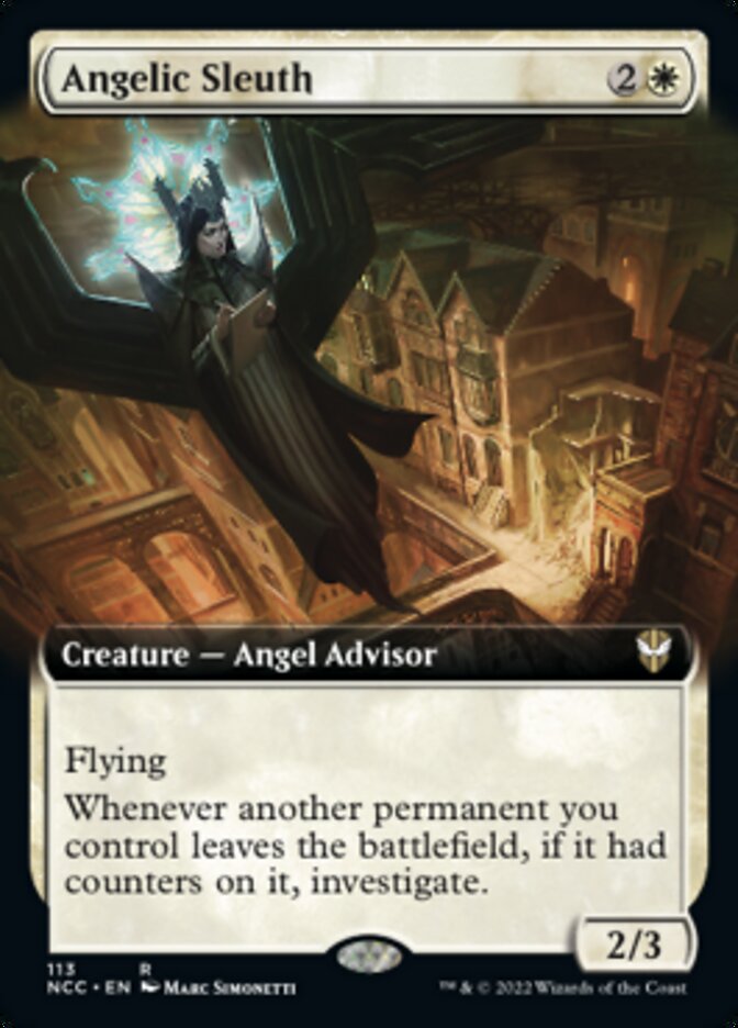 Angelic Sleuth (Extended Art) [Streets of New Capenna Commander] (NCC 113)