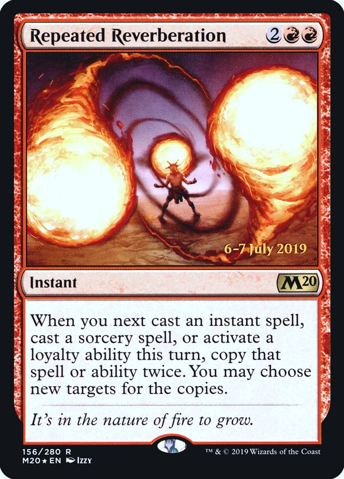 Repeated Reverberation  [Core Set 2020 Prerelease Promos] (PM20 156S)