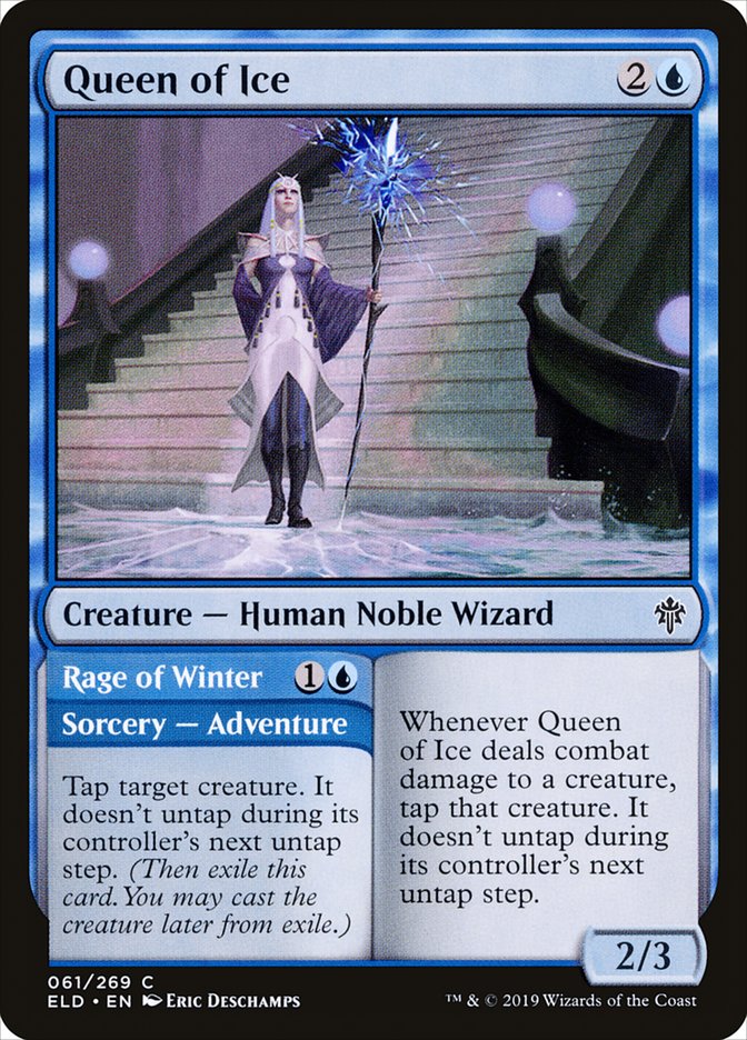 Queen of Ice // Rage of Winter [Throne of Eldraine] (ELD 61)