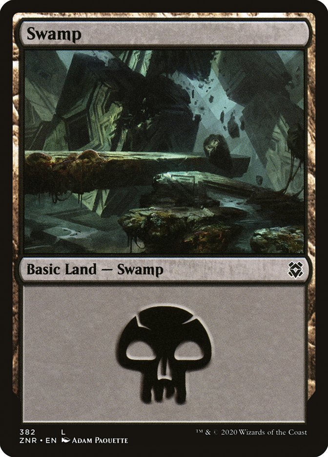 Swamp (382) [Zendikar Rising] (ZNR 382)
