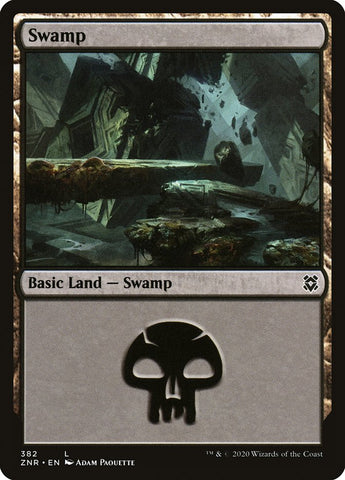 Swamp (382) [Zendikar Rising] (ZNR 382)