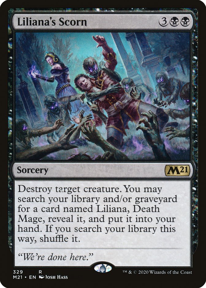 Liliana's Scorn [Core Set 2021] (M21 329)