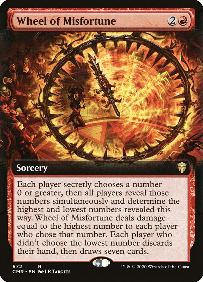 Wheel of Misfortune (Extended Art) [Commander Legends] (CMR 672)