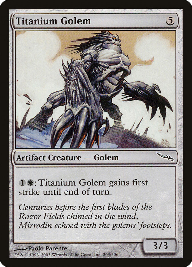 Titanium Golem [Mirrodin] (MRD 263)