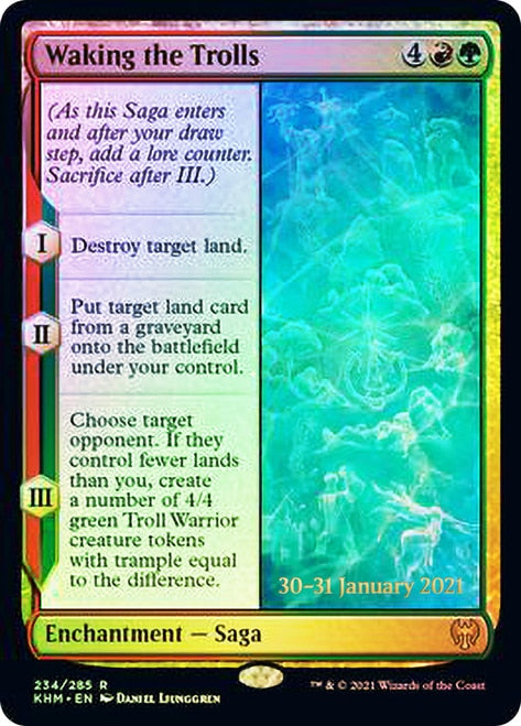 Waking the Trolls [Kaldheim Prerelease Promos] (PKHM 234)