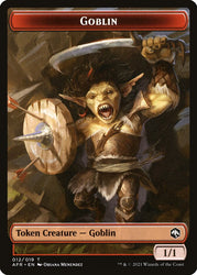 Clue // Goblin Double-sided Token [Dungeons & Dragons: Adventures in the Forgotten Realms Commander Tokens] (TAFC 10)