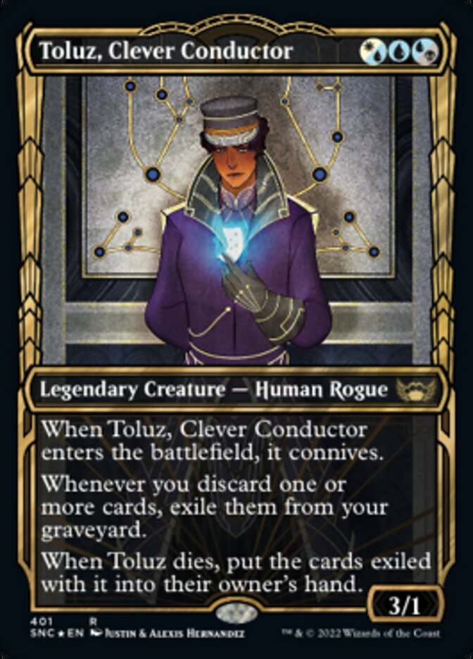 Toluz, Clever Conductor (Showcase Golden Age Gilded Foil) (SNC 401)