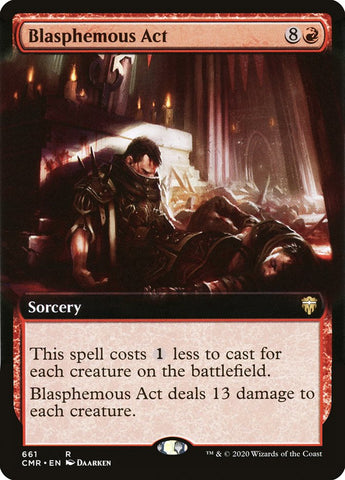 Blasphemous Act (Extended Art) [Commander Legends] (CMR 661)