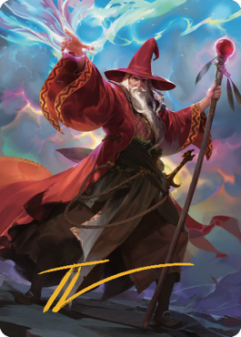 Elminster Art Card (Gold-Stamped Signature) [Commander Legends: Battle for Baldur's Gate Art Series]