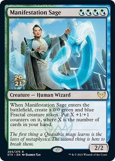 Manifestation Sage [Strixhaven: School of Mages Prerelease Promos] (PSTX 205)