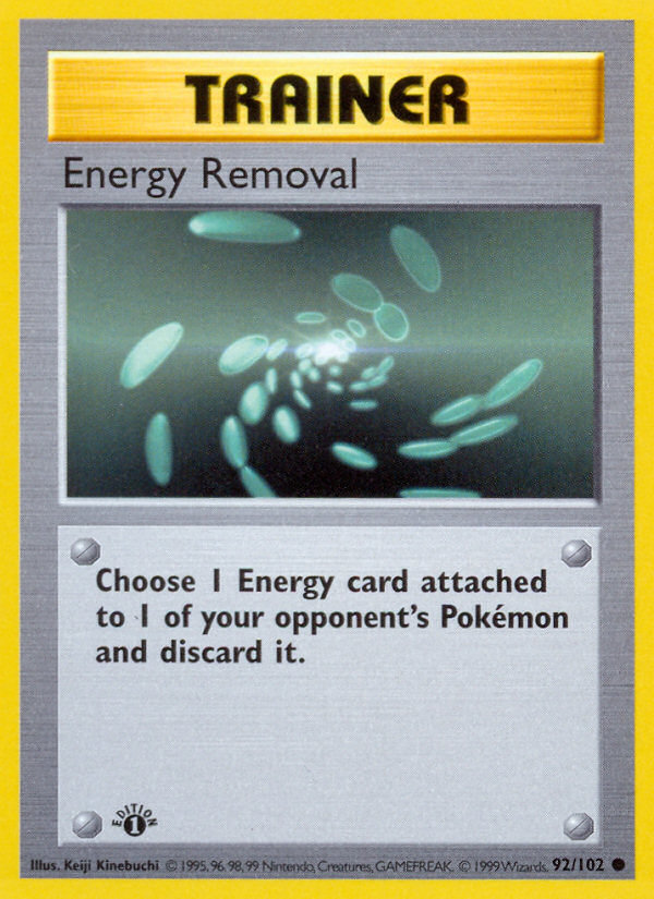 Energy Removal (92/102) [Base Set 1st Edition]