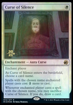 Curse of Silence [Innistrad: Midnight Hunt Prerelease Promos] (PMID 15)