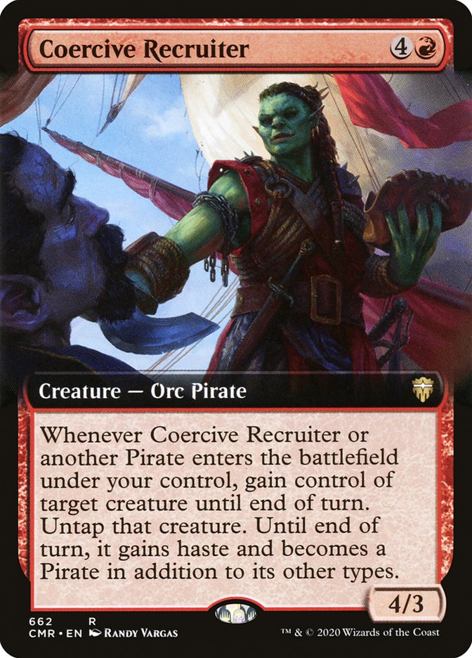 Coercive Recruiter (Extended Art) [Commander Legends] (CMR 662)