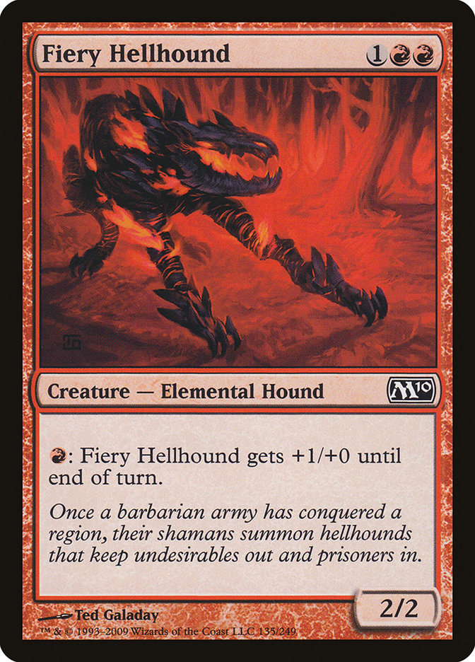 Fiery Hellhound [Magic 2010] (M10 135)