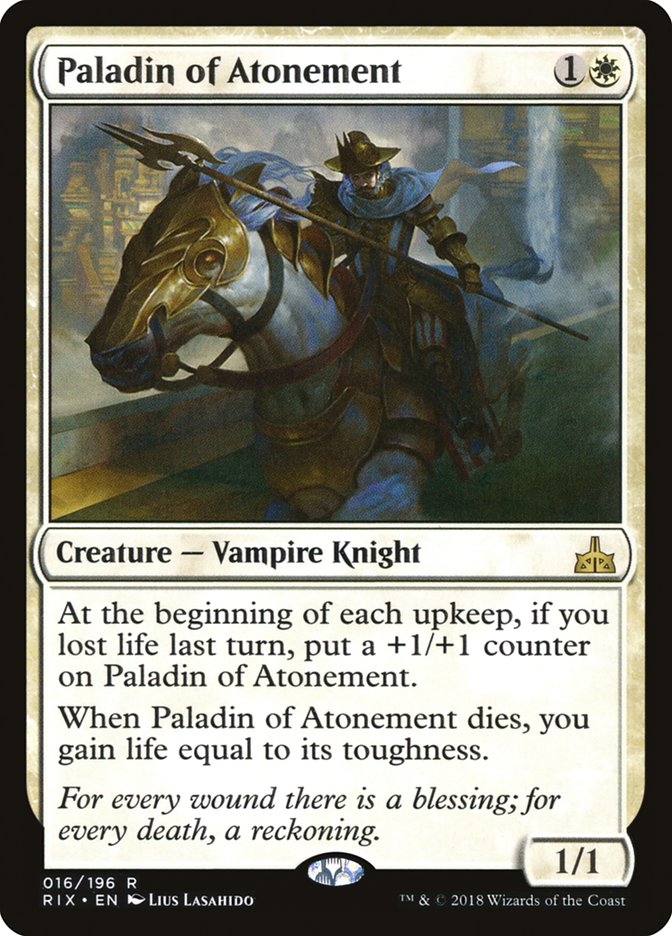Paladin of Atonement [Rivals of Ixalan] (RIX 16)