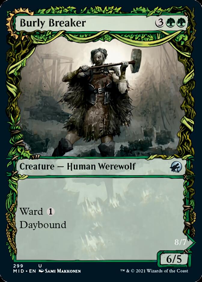 Burly Breaker // Dire-Strain Demolisher (Showcase Equinox) [Innistrad: Midnight Hunt] (MID 299)