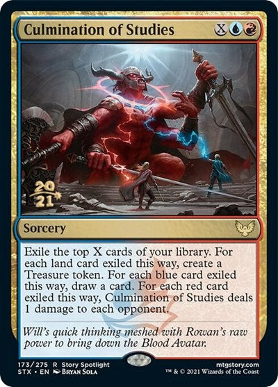 Culmination of Studies [Strixhaven: School of Mages Prerelease Promos] (PSTX 173)