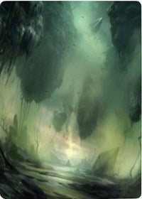 Swamp 1 Art Card [Zendikar Rising Art Series] (AZNR 13)