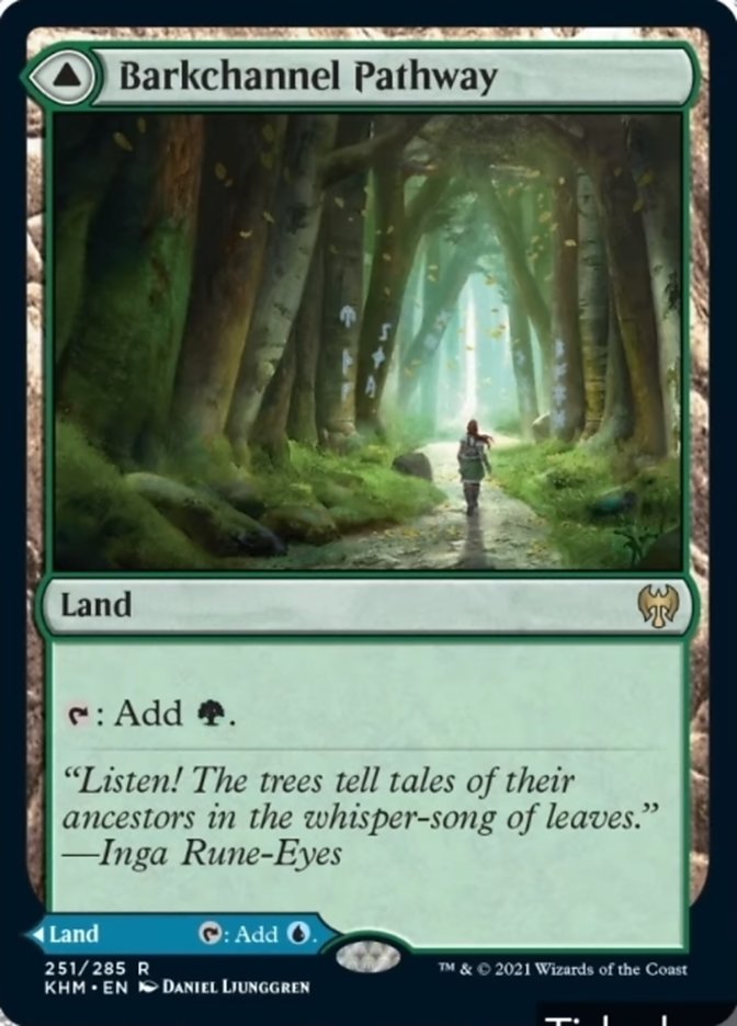 Barkchannel Pathway // Tidechannel Pathway [Kaldheim] (KHM 251)
