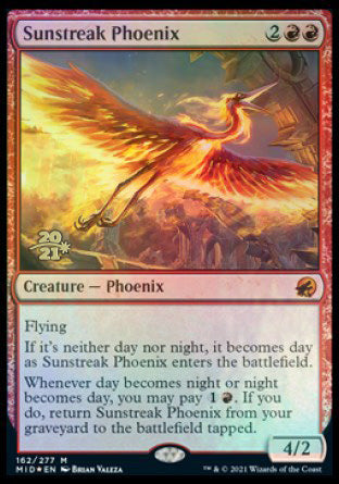 Sunstreak Phoenix [Innistrad: Midnight Hunt Prerelease Promos] (PMID 162)