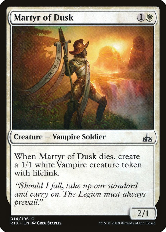 Martyr of Dusk [Rivals of Ixalan] (RIX 14)