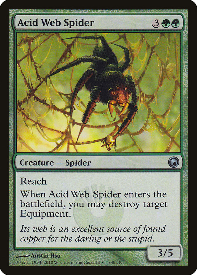 Acid Web Spider [Scars of Mirrodin] (SOM 108)