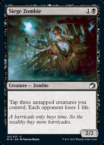 Siege Zombie [Innistrad: Midnight Hunt] (MID 121)