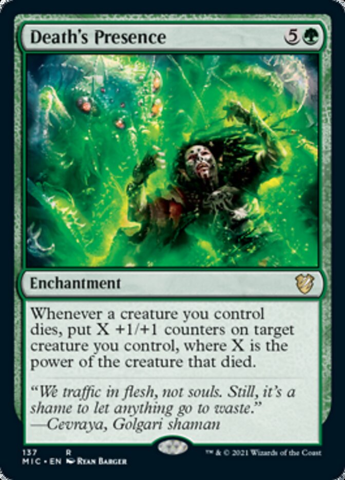 Death's Presence [Innistrad: Midnight Hunt Commander] (MIC 137)