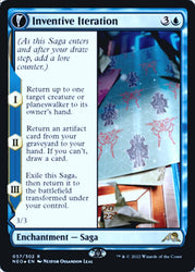 Inventive Iteration // Living Breakthrough [Kamigawa: Neon Dynasty Prerelease Promos] (PNEO 57)