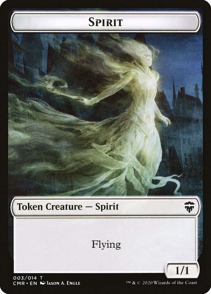 Copy // Spirit Double-sided Token [Commander Legends Tokens] (TCMR 13 // 3)