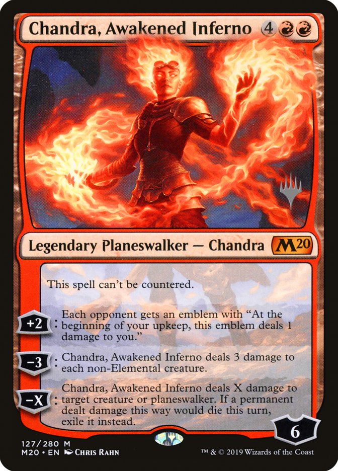 Chandra, Awakened Inferno (Promo Pack) [Core Set 2020 Promos] (PM20 127P)