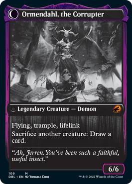 Jerren, Corrupted Bishop // Ormendahl, the Corrupted [Innistrad: Double Feature] (DBL 109)