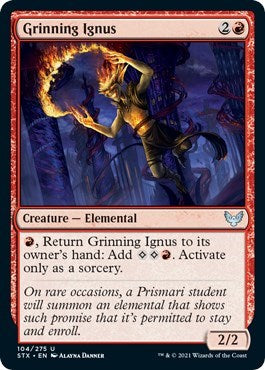 Grinning Ignus [Strixhaven: School of Mages] (STX 104)