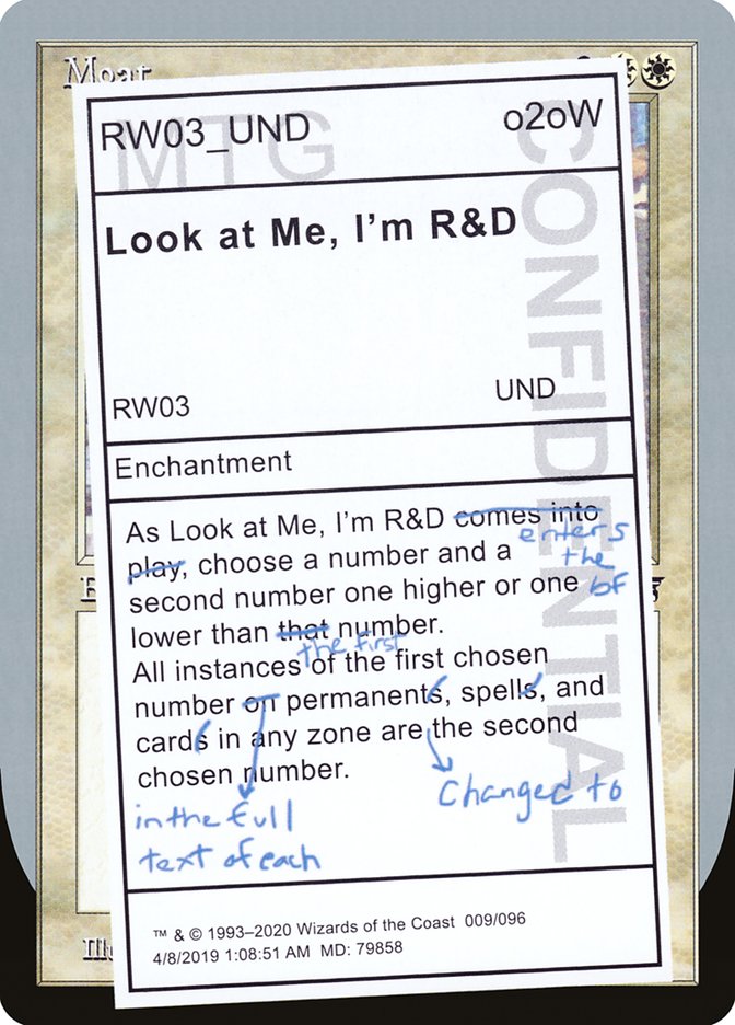 Look at Me, I'm R&D [Unsanctioned] (UND 9)