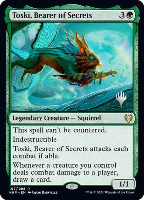 Toski, Bearer of Secrets (Promo Pack) [Kaldheim Promos] (PKHM 197)