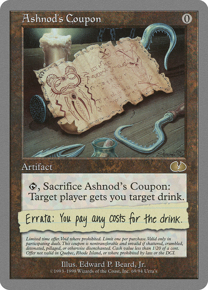 Ashnod's Coupon [Unglued] (UGL 69)
