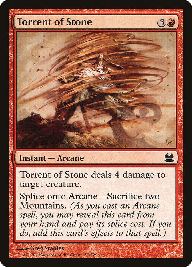 Torrent of Stone [Modern Masters] (MMA 137)
