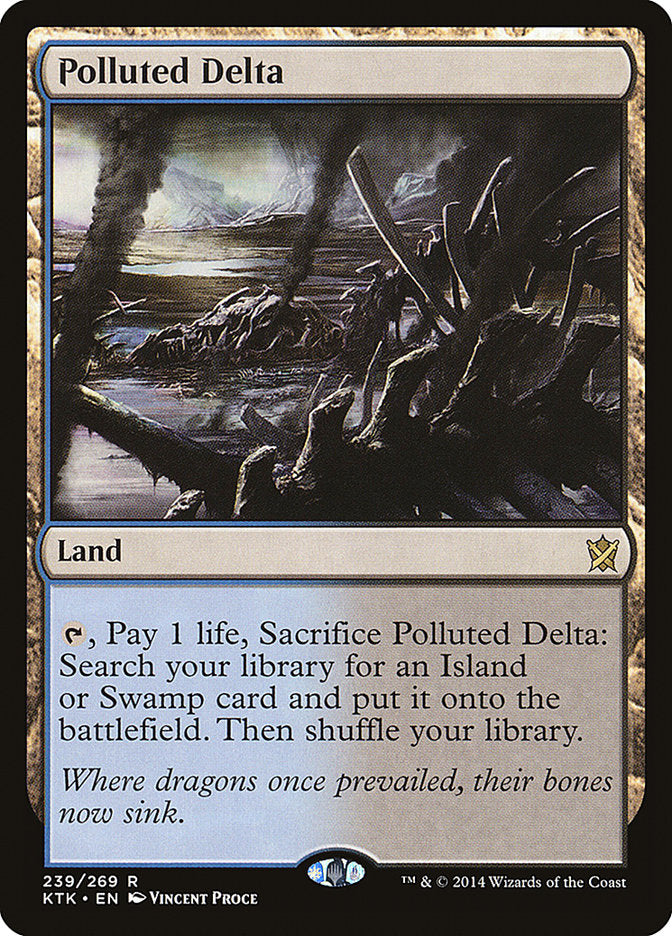 Polluted Delta [Khans of Tarkir] (KTK 239)