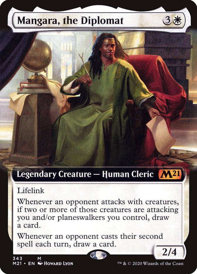 Mangara, the Diplomat (Extended Art) [Core Set 2021] (M21 343)