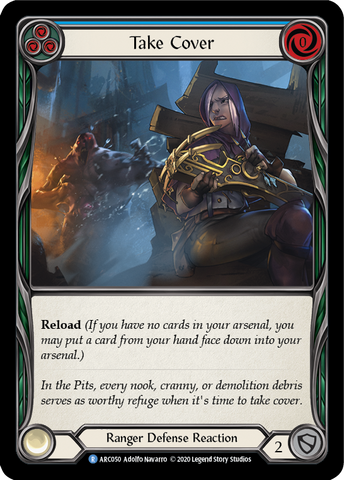 Take Cover (Blue) [ARC050] Unlimited Normal