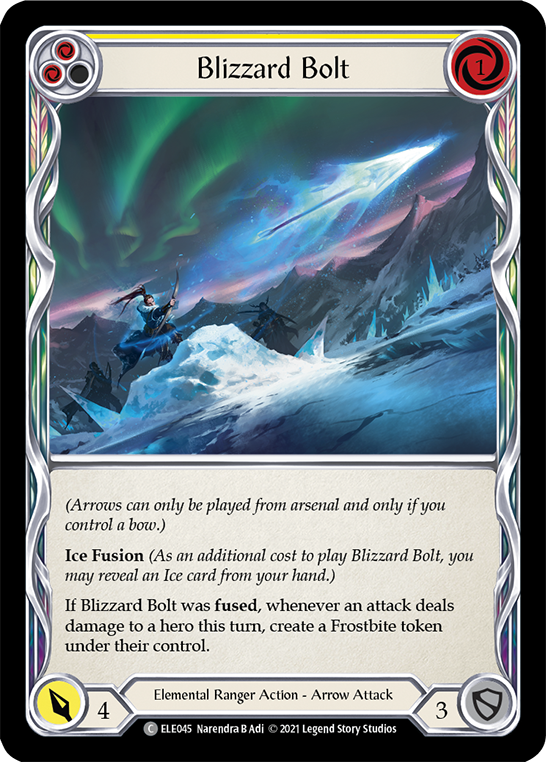 Blizzard Bolt (Yellow) [ELE045] 1st Edition Normal