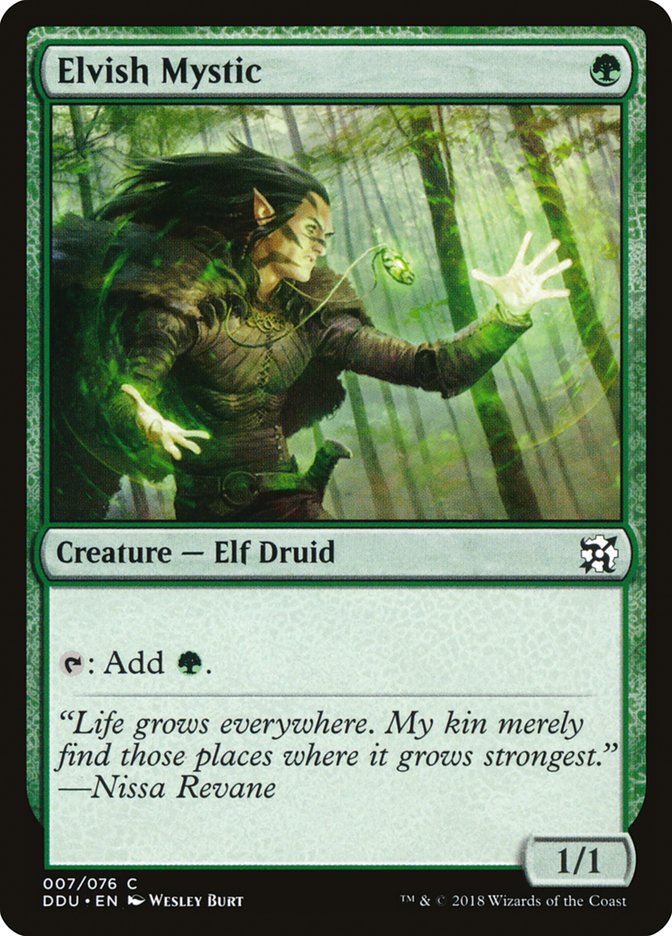 Elvish Mystic [Duel Decks: Elves vs. Inventors] (DDU 7)