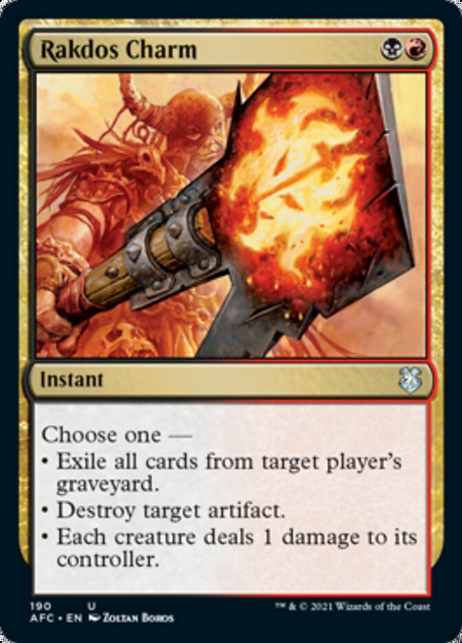 Rakdos Charm [Dungeons & Dragons: Adventures in the Forgotten Realms Commander] (AFC 190)