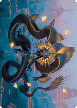 Ao, the Dawn Sky 1 Art Card [Kamigawa: Neon Dynasty Art Series] (ANEO 25)