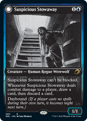 Suspicious Stowaway // Seafaring Werewolf [Innistrad: Double Feature] (DBL 80)