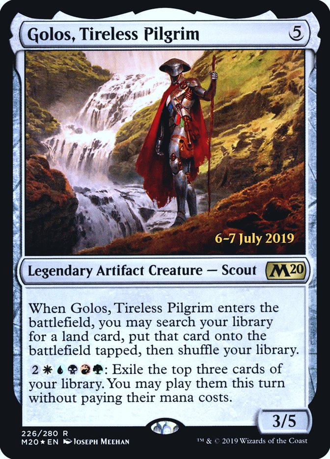 Golos, Tireless Pilgrim  [Core Set 2020 Prerelease Promos] (PM20 226S)