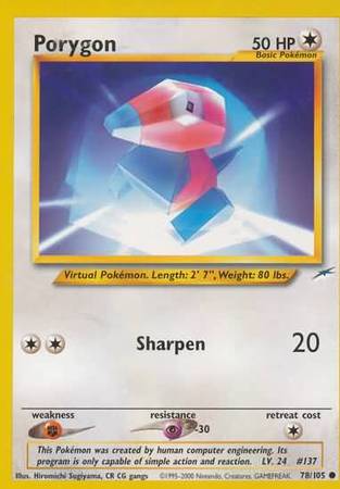 Porygon (78/105) [Neo Destiny]