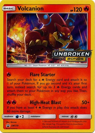 Volcanion (Staff Prerelease Promo) (SM179) [Sun & Moon: Black Star Promos]